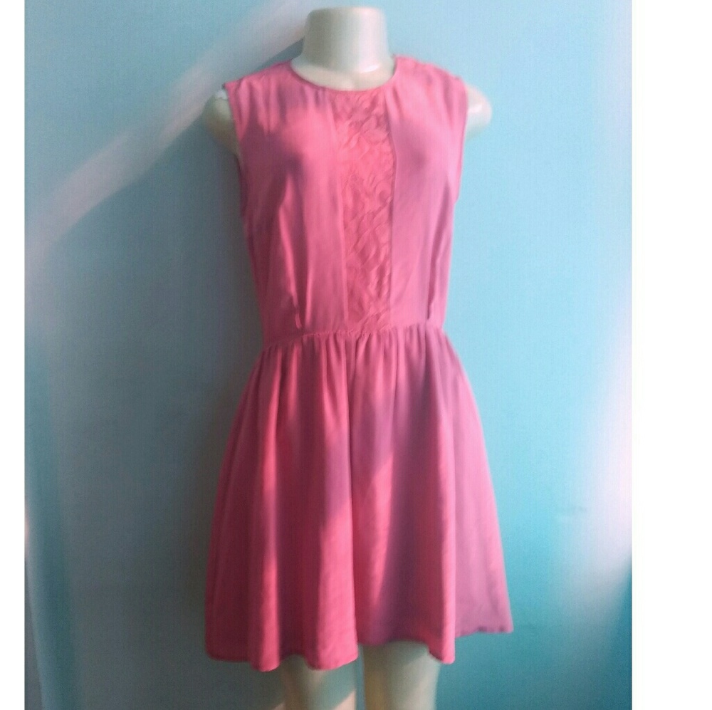 Pink Aaron Ashe Silk Dress